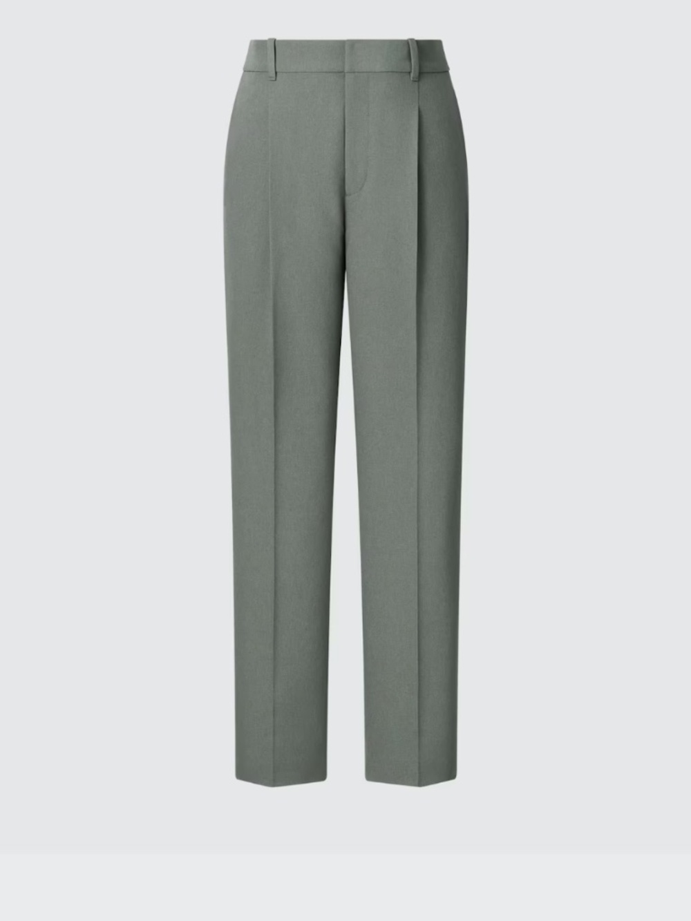 Uniqlo Olive Green Slim Taper Slacks High Waisted, Fall Officewear 30 inch waist
